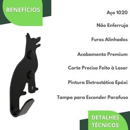 Gancho De Parede Decorativo Pendurador De Bolsa Roupa C.P - 3