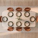 Ver imagem 2 de Conjunto de Jantar com Mesa Tali 210cm e 8 Cadeiras Ema CabeCasa MadeiraOriginals Bege/Marrom