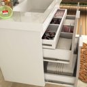 Ver imagem 6 de Armário Balcão Gabinete Para Banheiro 80cm Com 03 Gavetas Pietra B06 Gianduia Brilho - Lyam Decor