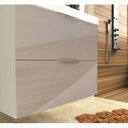Ver mais imagens de Armário Balcão Gabinete Para Banheiro 80cm Com 03 Gavetas Pietra B06 Gianduia Brilho - Lyam Decor