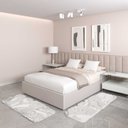 Ver imagem 1 de Jogo Tapete Passadeira Quarto 2 Uni Branco 50 X 140 Cm