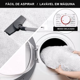 Jogo Tapete Passadeira Quarto 2 Uni Branco 50 X 140 Cm - 2