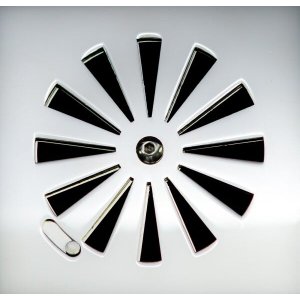 Tampa Ralo Inox 304 Polido e Base em Alumínio 15 Cm X 15 Cm Modelo Solar com Fecho