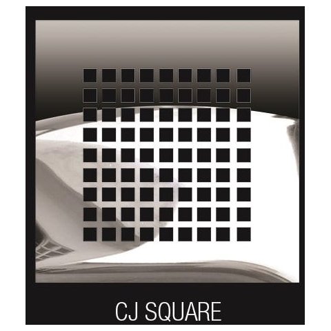 Tampa Ralo Inox 304 e Base Alumínio 15 Cmx15 Cm Modelo Square