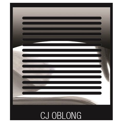 Tampa para Ralo Inox 304 Polido e Base em Alumínio 15 Cm X 15 Cm Modelo Oblong