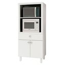 Ver imagem 3 de Kit Cozinha com Armário P/ Forno 2 Portas 1 Gaveta e Fruteira Branco - Fdecor