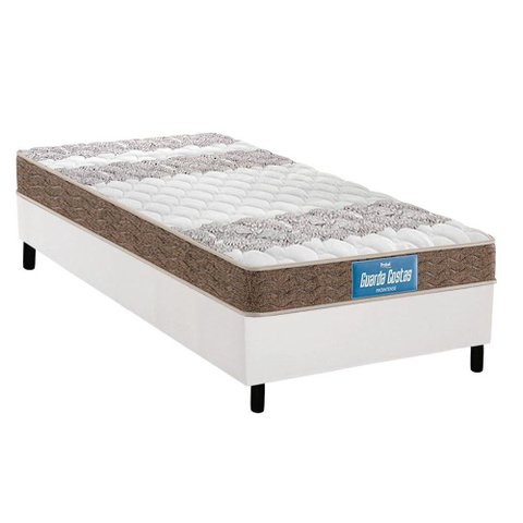 Cama Box Solteiro: Colchão Espuma Probel D33/EP Anatômico Guarda Costas Próintense Double Face+ Base