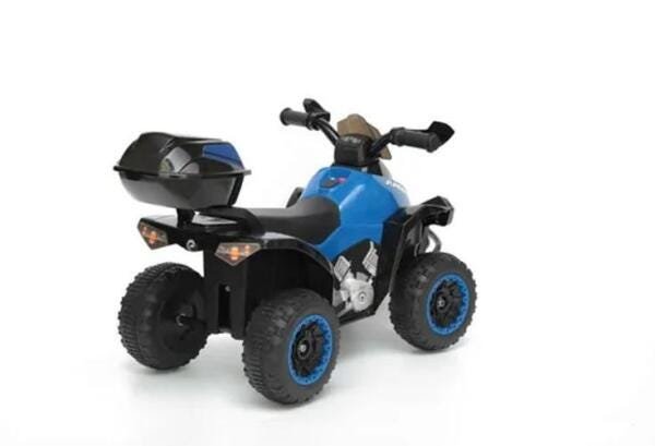 Mini Quadriciclo Elétrico Infantil 6V Azul E Preto - 3