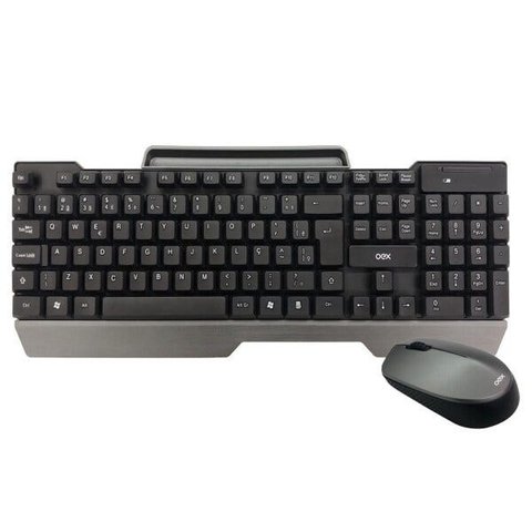 Kit Teclado + Mouse OEX Office TM-406 Wireless - Cinza