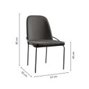Ver imagem 4 de Conjunto de Mesa Cone 108cm com 4 Cadeiras Maya Madeira Preto