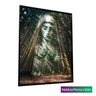 Quadro Maria entre As Árvores:gigante 124x93/moldura Prisma e Vidro - 1