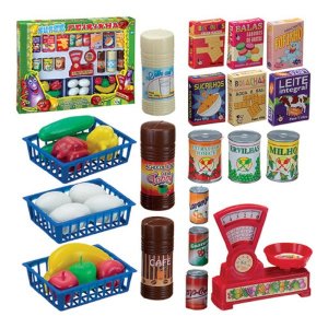 Mini Feira De Brinquedo Caixa Kit Mini Feirinha Infantil
