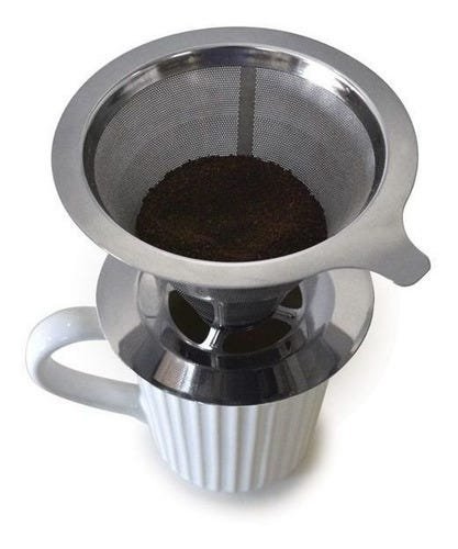 Filtro Coador Para Café Reutilizável 4 Xícaras - Kehome - 3