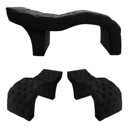 Maca Estética Profissional Conforto e Qualidade Santo Box Premium:preto - 3
