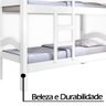 Beliche com Escada Absolut J&A Móveis Branco 202x162x97 - 4