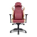 Ver imagem 4 de Cadeira Gamer Pichau Omega, Vermelha e Dourada, PG-OMG-GLD01