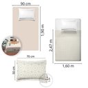 Ver imagem 4 de Jogo de Lençol Solteiro Algodão 4 Peças 300 Fios Estampado