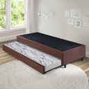 Ver imagem 3 de Bicama Box Solteiro Suede 88x188x28 Cm com Colchão Auxiliar Ecoflex