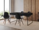 Ver imagem 1 de Conjunto Industrial Filadelfia 137x90 Ferro Preto Tampo Preto 4 Cadeiras Preto