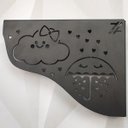 Ver imagem 6 de Par Mãos Francesas Pretas Decorativas Aço 20cm Chuva de Bençãos Zarg