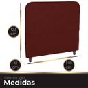 Ver imagem 5 de Cabeceira Casal Estofada para Cama Box Lizza Veludo