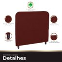 Ver imagem 6 de Cabeceira Casal Estofada para Cama Box Lizza Veludo