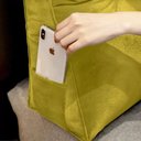 Ver imagem 3 de Almofada Mel Cabeceira Casal 140 Cm Suede Amarelo - Fm