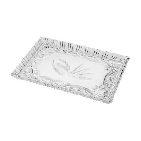 Travessa de Cristal de Chumbo Janine 29,5 x 19,5 cm | Casa Del Grande