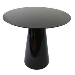 Mesa de Jantar Cone 90cm Laqueada - Preto - 1