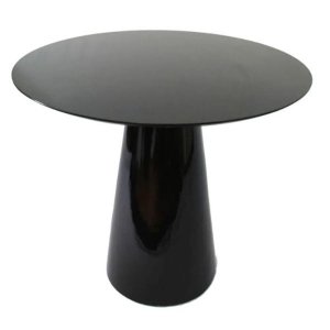 Mesa de Jantar Cone 90cm Laqueada - Preto