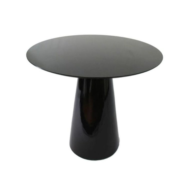 Mesa de Jantar Cone 90cm Laqueada - Preto