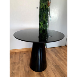 Mesa de Jantar Cone 90cm Laqueada - Preto - 3