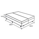Ver imagem 4 de Cama Box Baú Queen Bipartido Blindado Madeira Marrom Homequeen