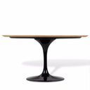 Ver imagem 2 de Mesa de Jantar Saarinen Oval 160x90cm Freijó - Preto
