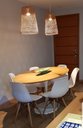 Ver imagem 3 de Mesa de Jantar Saarinen Oval 160x90cm Tampo Freijó Base Branco