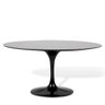 Mesa de Jantar Saarinen Oval 137x90cm Laqueada - Preto - 2