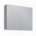 Ver imagem 1 de Armário Espelheira Boston Havana 2 Portas 2 Prateleiras MDF-MDP 80cm Branco Venturi