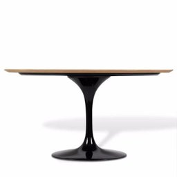 Mesa de Jantar Saarinen Oval 120x80cm Mezzo Castani - Preto - 2