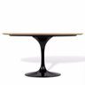 Mesa de Jantar Saarinen Oval 120x80cm Mezzo Castani - Preto - 2