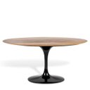 Ver imagem 1 de Mesa de Jantar Saarinen Oval 120x80cm Mezzo Castani - Preto