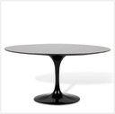 Ver imagem 3 de Mesa de Jantar Saarinen Oval 190x120cm Laqueada - Preto