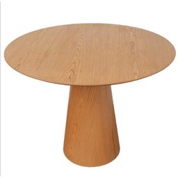 Mesa de Jantar Cone 90cm Base Freijó Tampo Freijó - 1