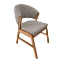 Ver imagem 2 de Kit 2 Cadeiras de Jantar Madeira Maciça Cerejeira Premium Débora Linho Bege