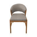 Ver imagem 3 de Kit 2 Cadeiras de Jantar Madeira Maciça Cerejeira Premium Débora Linho Bege