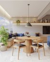 Ver imagem 3 de Mesa de Jantar Cone 120cm Tampo Freijó Base Freijó