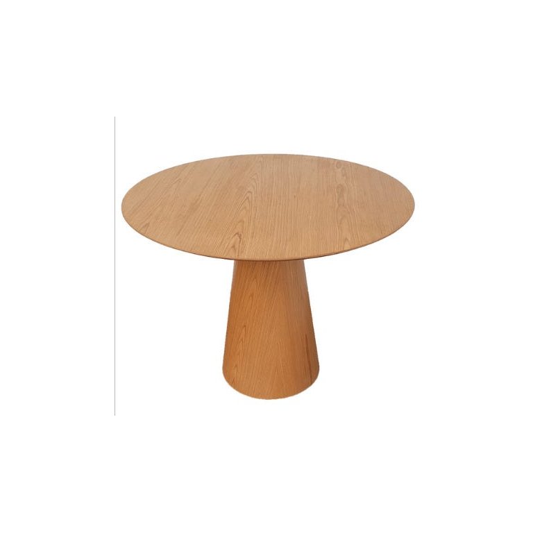 Mesa de Jantar Cone 120cm Tampo Freijó Base Freijó
