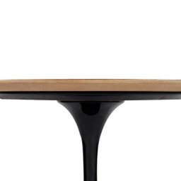 Mesa de Jantar Tulipa Saarinen Redonda 80cm - Freijó - Preto - 2
