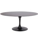 Ver imagem 1 de Mesa de Jantar Tulipa Saarinen Oval 160x90cm Laqueada - Preto