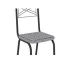 Ver imagem 3 de Kit com 2 Cadeiras 119 Malva Preto Fosco/platina - Artefamol