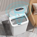 Ver imagem 2 de Lixeira Automática Retangular 14 Litros com Sensor Branca